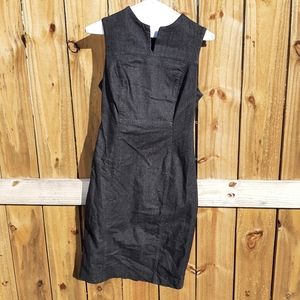 Banana Republic denim slit neck sheath